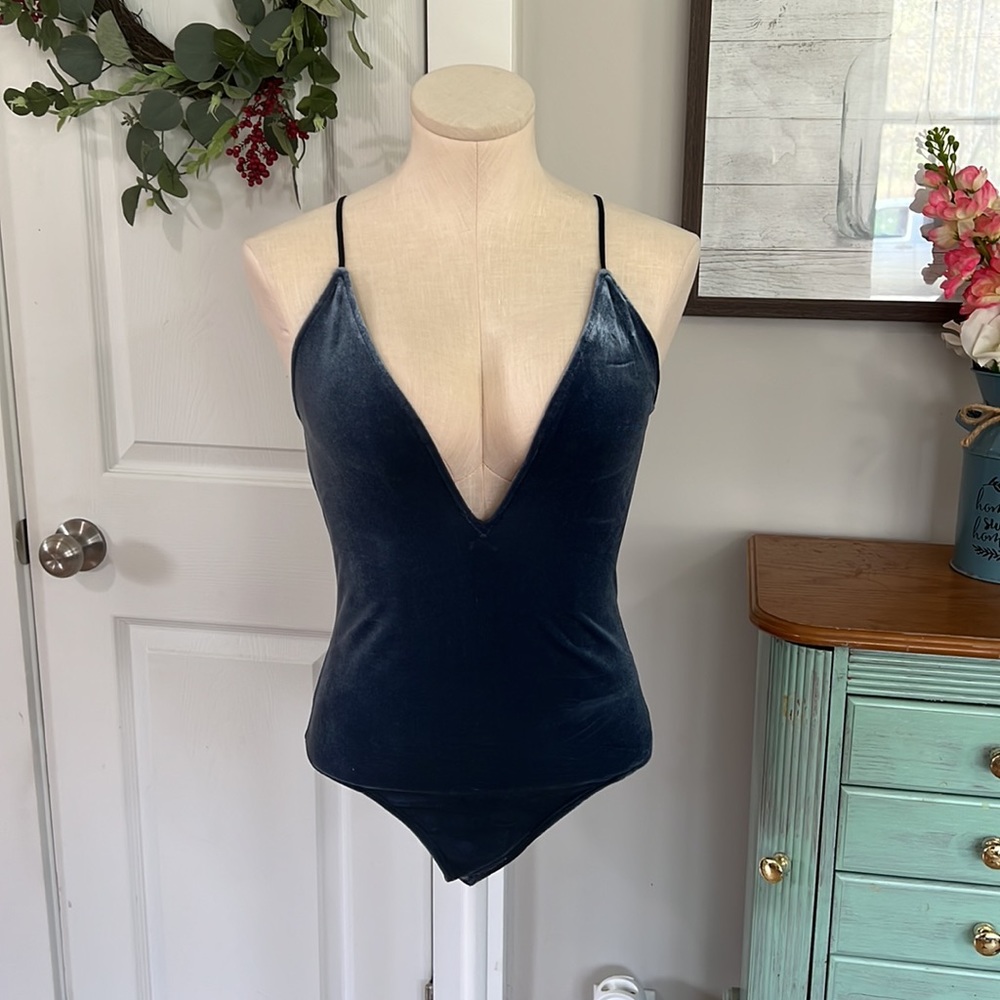 Express velour bodysuit